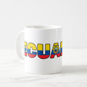 エクアドルのマグ コーヒーマグカップ (正面左)