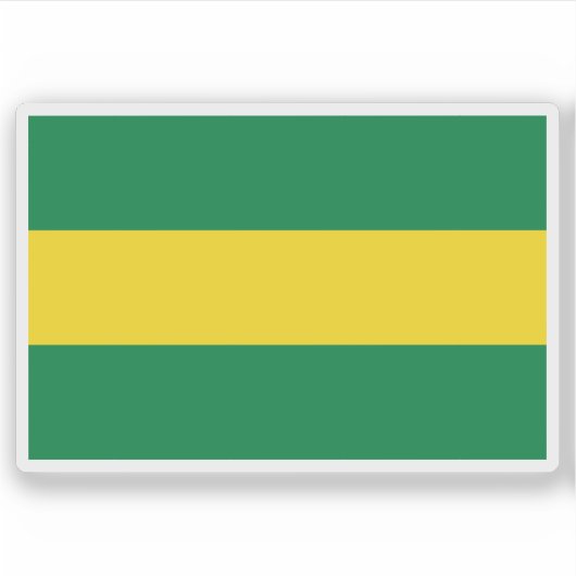 エクアドルのヴィンス国旗 シール (正面)