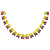 エクアドルの旗 バンティングフラッグ (全)