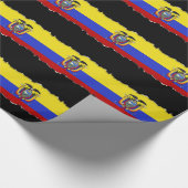 エクアドルの旗 ラッピングペーパー (角)