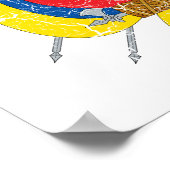 エクアドルの紋章 ポスター (角)