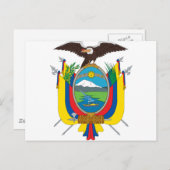 エクアドルの紋章 ポストカード (正面/裏面)