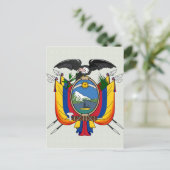 エクアドルコートオブアームズ詳細 ポストカード (スタンド正面)