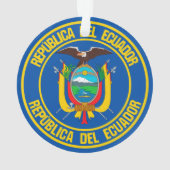 エクアドルラウンドエンブレム オーナメント (裏面)