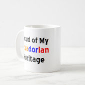 エクアドル伝統マグカップ コーヒーマグカップ (正面左)