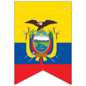 エクアドル国旗の旗 バンティングフラッグ (第3の旗)