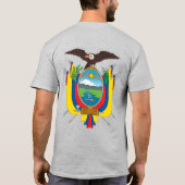 エクアドル国旗の独立性お祝い Tシャツ (裏面)