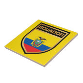 エクアドル国旗の盾 タイル (側面)