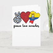 エクアドル国旗エクアドル伝統 カード (正面)