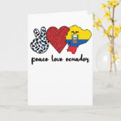 エクアドル国旗エクアドル伝統 カード (黄色い花)