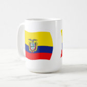 エクアドル国旗マグカップ コーヒーマグカップ (正面左)