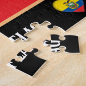 エクアドル国旗&エクアドル ジグソーパズル (側面)