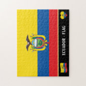 エクアドル国旗&エクアドル ジグソーパズル (縦)