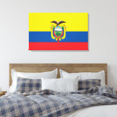 エクアドル国旗 キャンバスプリント (インサイチュ (寝室))