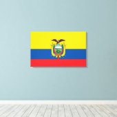 エクアドル国旗 キャンバスプリント (インサイチュ (ウッドフロア))