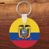 エクアドル国旗 キーホルダー (正面)