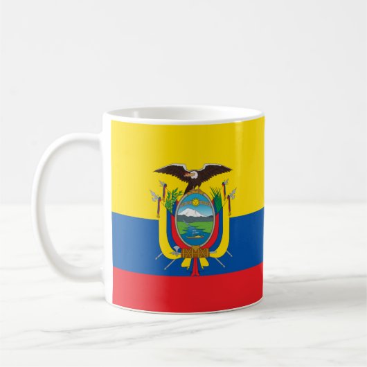 エクアドル国旗 コーヒーマグカップ (左)