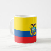 エクアドル国旗 コーヒーマグカップ (正面左)