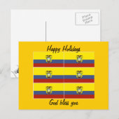 エクアドル国旗 シーズンポストカード (正面/裏面)