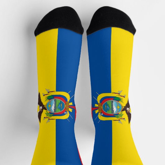 エクアドル国旗 ソックス (上部)