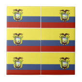 エクアドル国旗 タイル (正面)