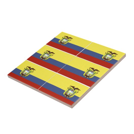 エクアドル国旗 タイル (側面)