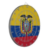 エクアドル国旗 ダーツボード (正面左)