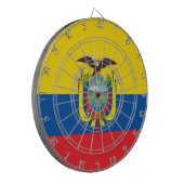 エクアドル国旗 ダーツボード (正面左)