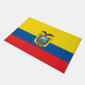 エクアドル国旗 ドアマット (アングル)