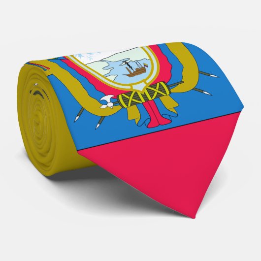 エクアドル国旗 ネクタイ (ロール)