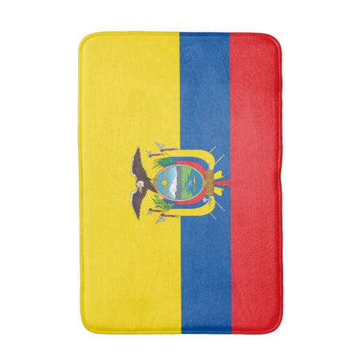 エクアドル国旗 バスマット (正面縦)