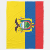 エクアドル国旗 フリースブランケット (正面)