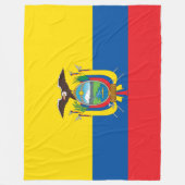 エクアドル国旗 フリースブランケット (正面)