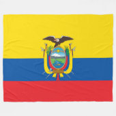 エクアドル国旗 フリースブランケット (正面(横))