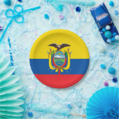 エクアドル国旗 ペーパープレート (パーティー)