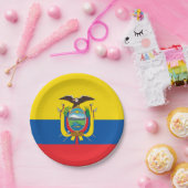 エクアドル国旗 ペーパープレート (パーティー)