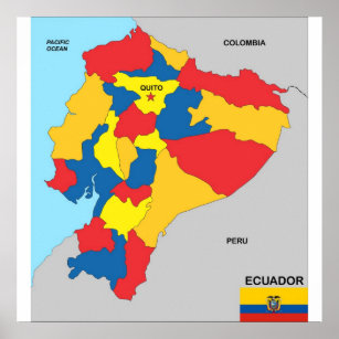 エクアドル国旗 ポスター