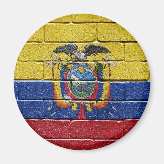 エクアドル国旗 マグネット (正面)