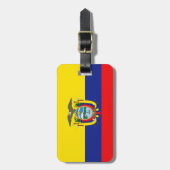 エクアドル国旗 ラゲッジタグ (正面縦)