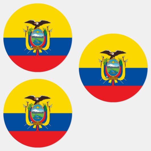エクアドル国旗 ラベル (グループ)
