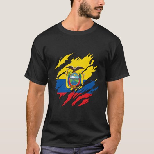 エクアドル国旗 Tシャツ (正面)