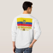 エクアドル国旗 Tシャツ (裏面フル)