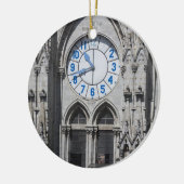 エクアドル国立大聖堂の時計塔 セラミックオーナメント (左)