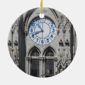 エクアドル国立大聖堂の時計塔 セラミックオーナメント (裏面)