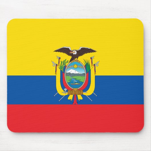エクアドル愛国国旗 マウスパッド (正面)