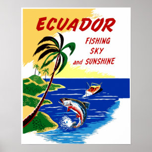 エクアドル旅行ポスター ポスター