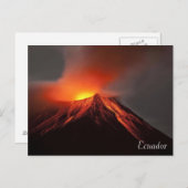 エクアドル景観火山のはがき ポストカード (正面/裏面)