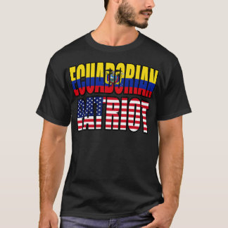 エクアドル系アメリカ人パトリオプライド伝統旗ギ Tシャツ