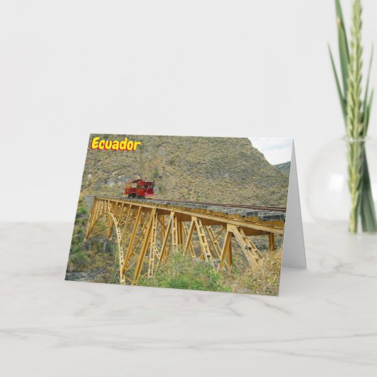 エクアドル鉄道 カード (正面)