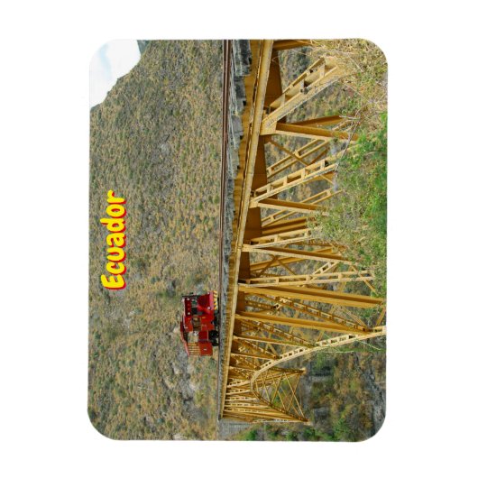 エクアドル鉄道 マグネット (縦)